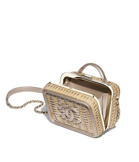 chanel rattan vanity|chanel vanity case.